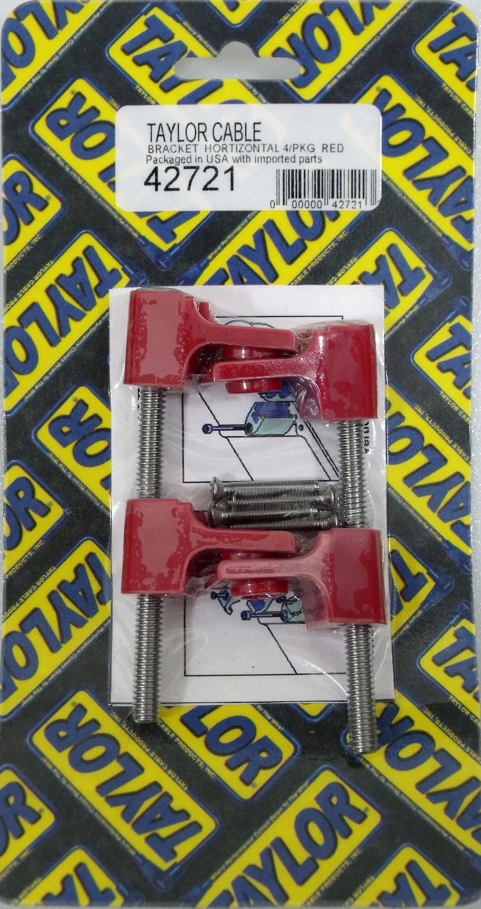Spark Plug Wire Holder 4 Red 42721